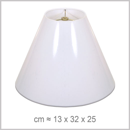 Medium Coolie shaped lampshade with an American spider fitter for harps