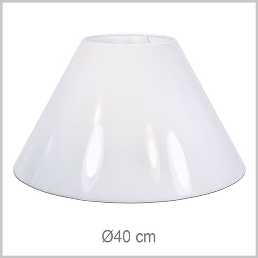 Medium/Large Coolie shaped lampshade with European fitter E27 for European lamp sockets