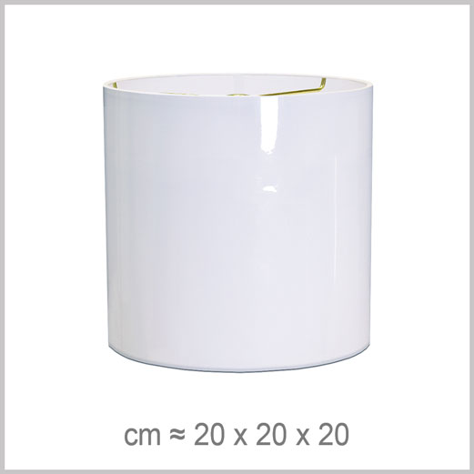 Small Cylinder shaped lampshade with an American spider fitter for harps