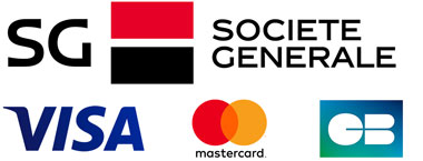 Société Générale - logo and credit cards for payment online