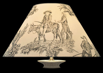 Lampshades Toile Chasse - Gris