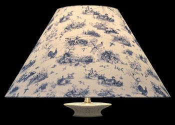 Lampshades Petite Toile Chasse - Bleu