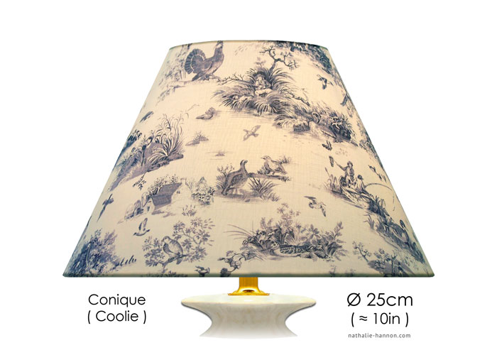 Lampshade Petite Toile Chasse - Bleu