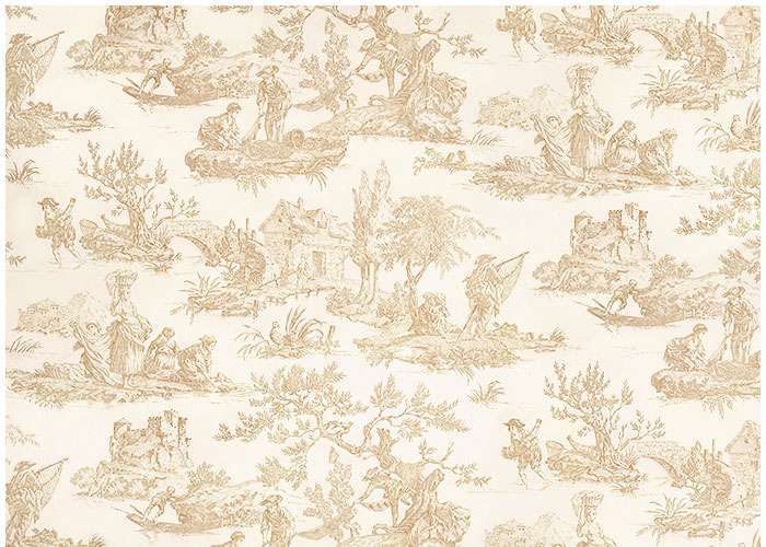 Abat-jour Toile Pêche - Beige