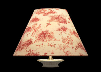 Lampshades Petite Toile Chasse - Rouge
