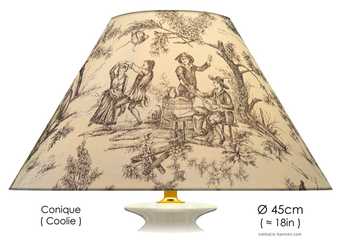 Lampshade Toile Village