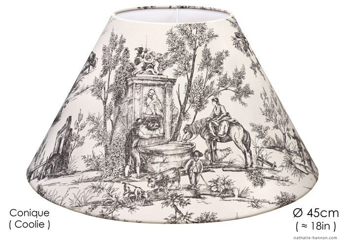 Lampshade Toile Village