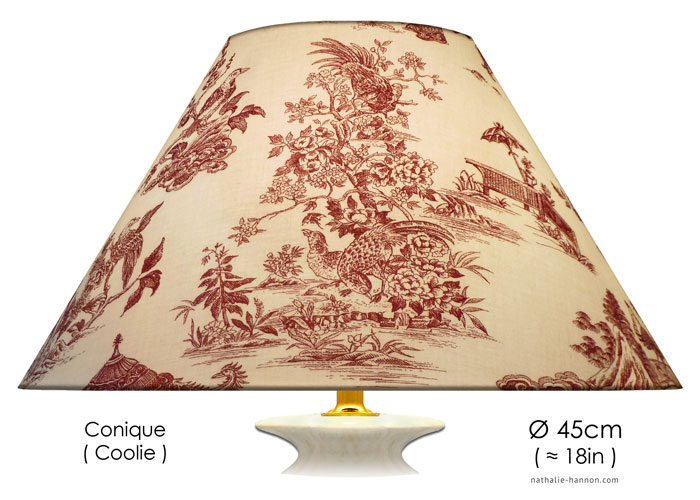 Lampshade Japanese Toile - Red