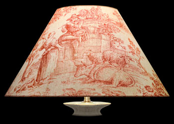 Lampshades Toile Campagne Rose