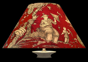 Lampshades Chinese Toile