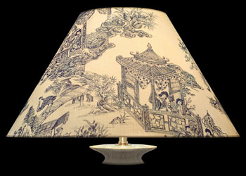 Abat-jour Japanese Toile - Blue