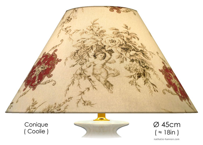 Lampshade Toile Bucolique Anges