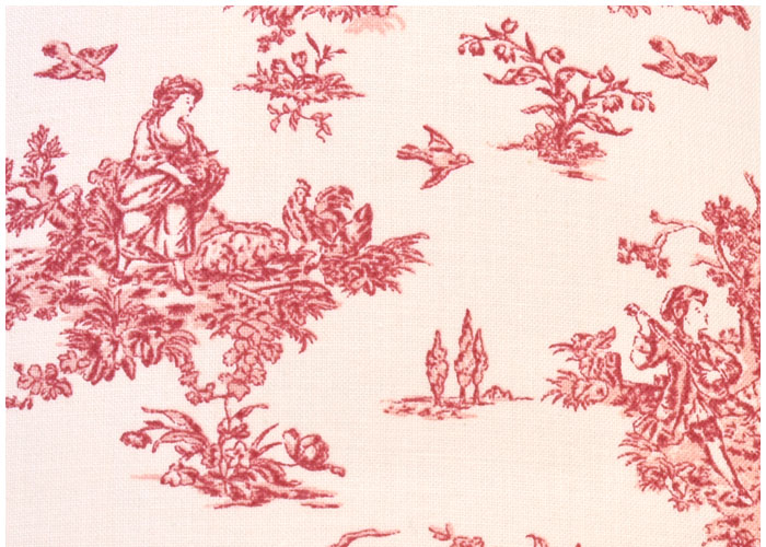 Abat-jour Small Vintage Toile - Red