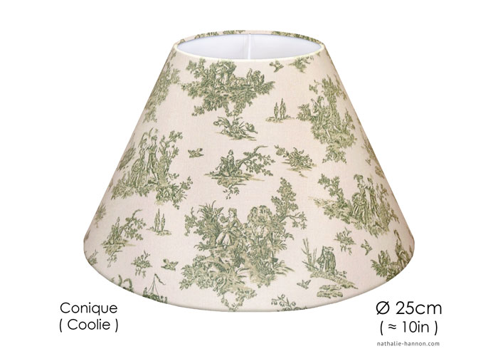 Lampshade Small Vintage Toile - Green