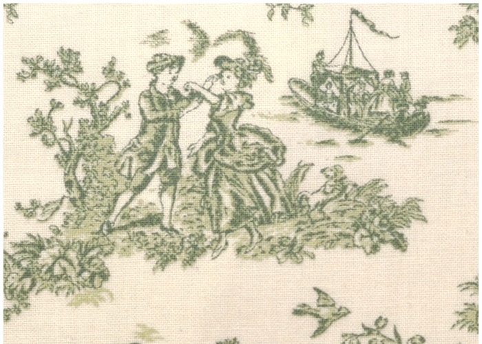 Abat-jour Small Vintage Toile - Green