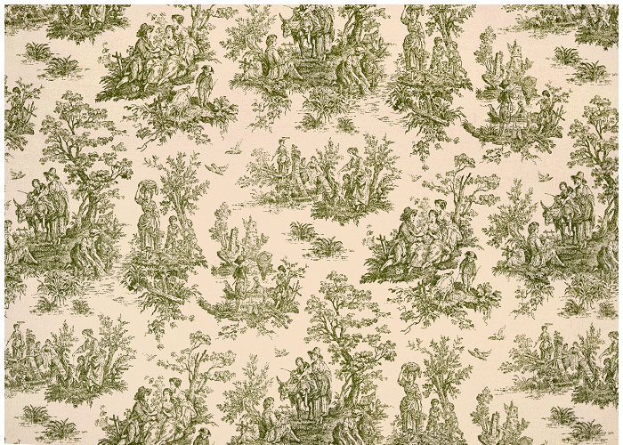 Abat-jour Toile Rustique - Vert