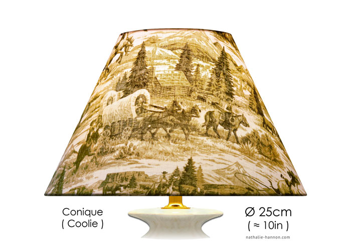 Lampshade Far West Toile