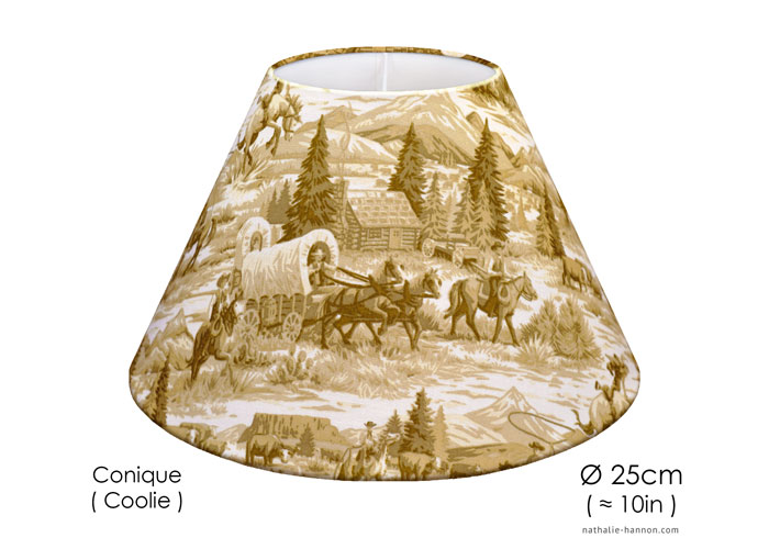 Lampshade Far West Toile