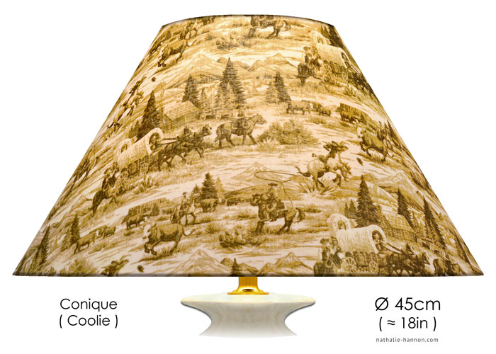 Lampshade Far West Toile