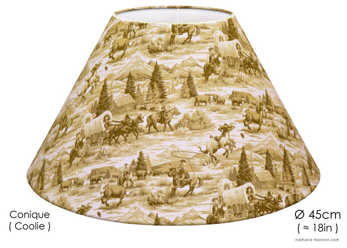 Lampshade Far West Toile