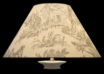 Lampshades Toile Pêche - Gris