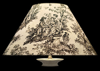 Lampshades Toile Rustique - Noir