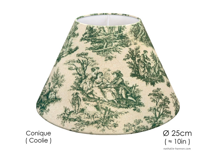 Lampshade Petite Toile Rustique - Vert