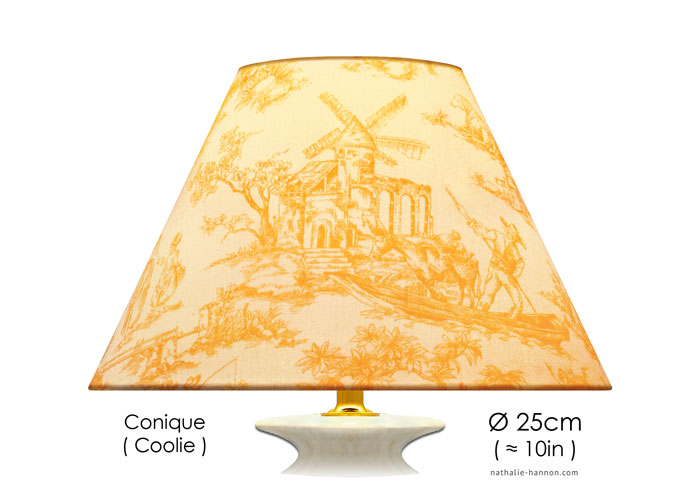 Lampshade Romantic Toile - Orange