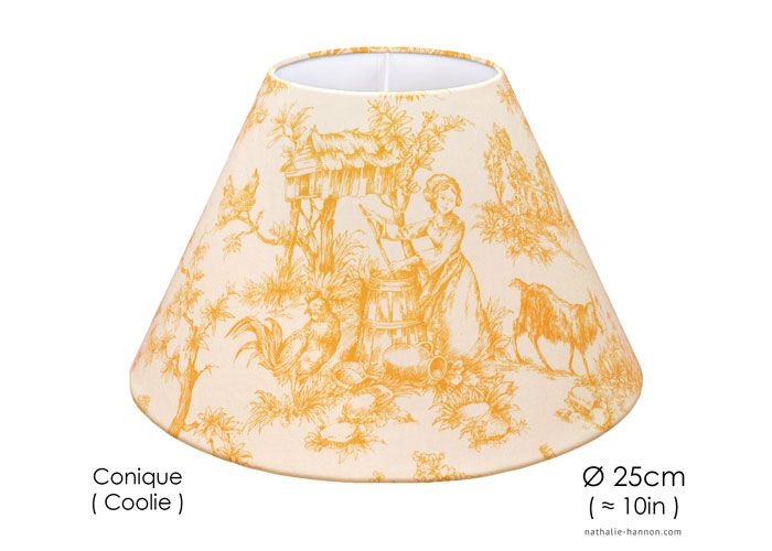 Lampshade Romantic Toile - Orange