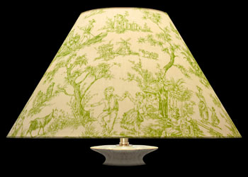 Lampshades Romantic Toile - Green