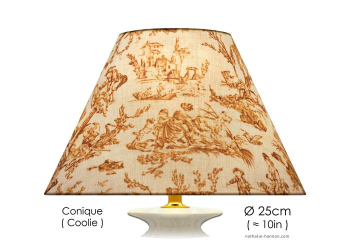 Lampshade Petite Toile Provinciale - Brun