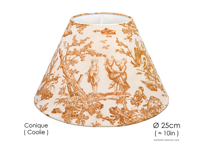 Lampshade Petite Toile Provinciale - Brun