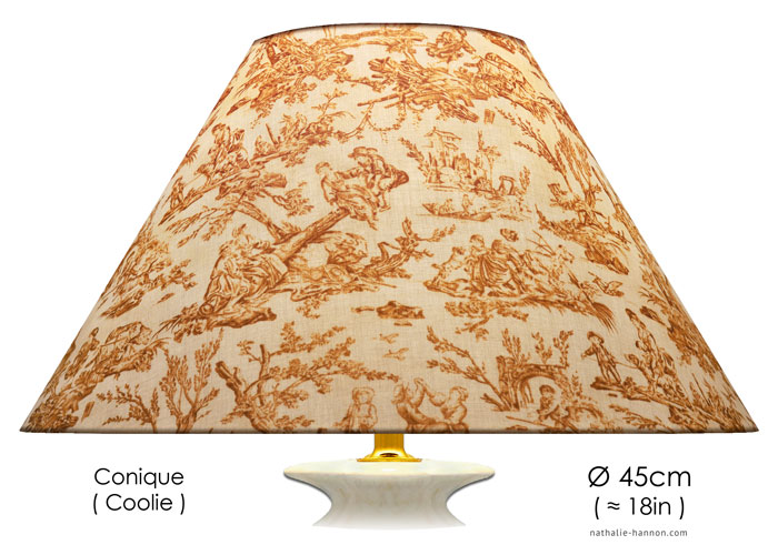 Lampshade Petite Toile Provinciale - Brun