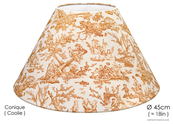 Lampshade Petite Toile Provinciale - Brun