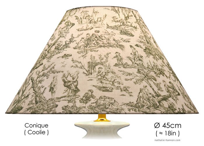 Lampshade Petite Toile Provinciale - Vert