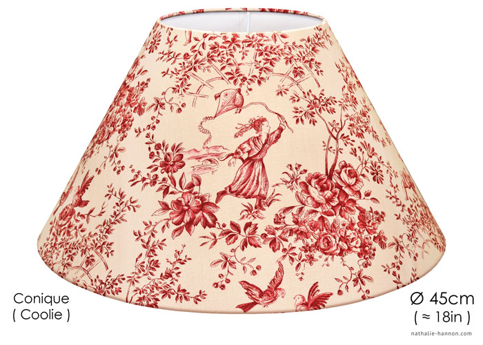 Abat-jour Traditional French Toile