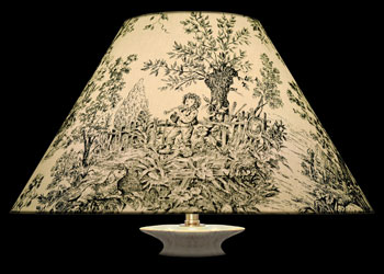 Lampshades Toile Jardins du Roi - Noir