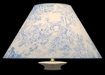 Lampshades Toile Jardins du Roi - Bleu