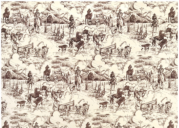 Abat-jour Texas Etching Toile