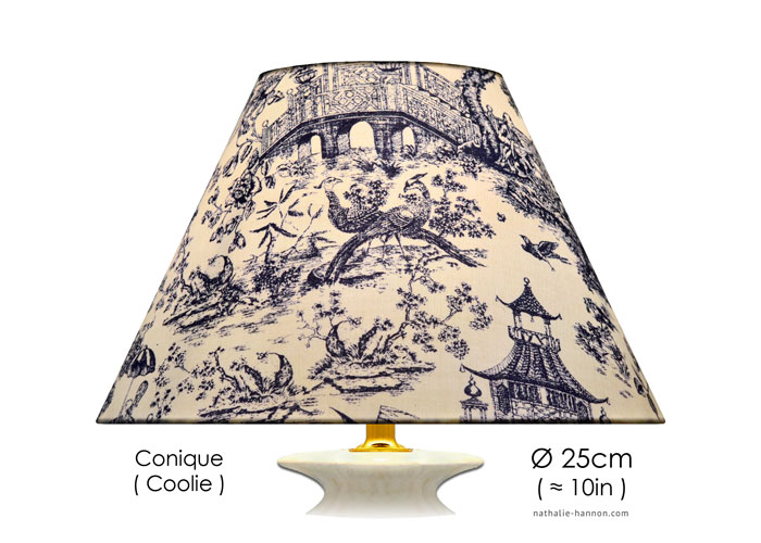 Lampshade Toile Jardin Asiatique