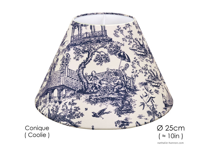 Lampshade Toile Jardin Asiatique