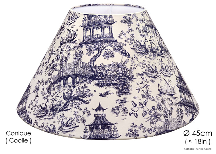 Lampshade Toile Jardin Asiatique