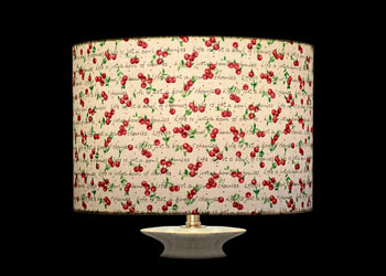 Lampshades Cherries on Writing