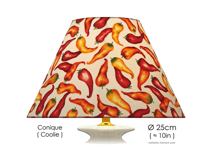 Lampshade Piments Rouges