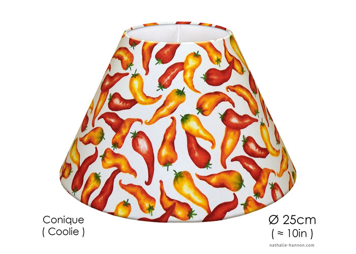 Lampshade Piments Rouges