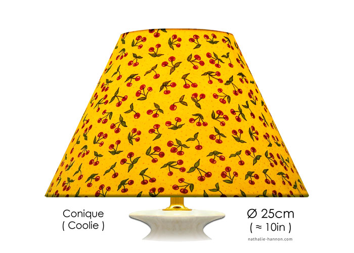 Lampshade Petites Cerises - Jaune