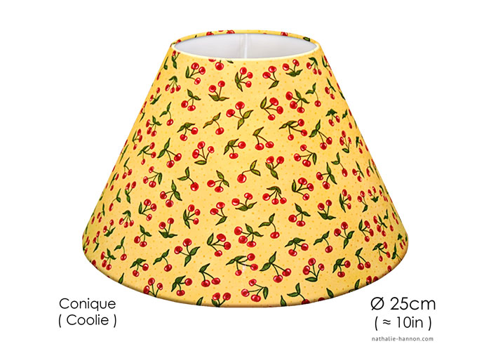 Lampshade Petites Cerises - Jaune