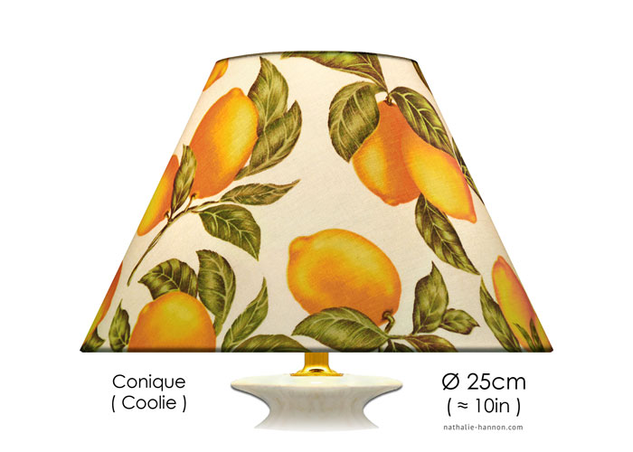 Lampshade Citrons et Feuilles