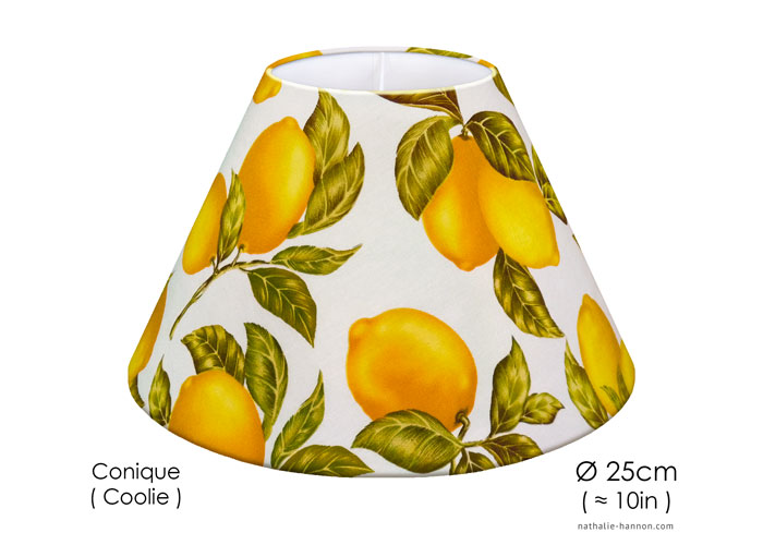 Lampshade Citrons et Feuilles