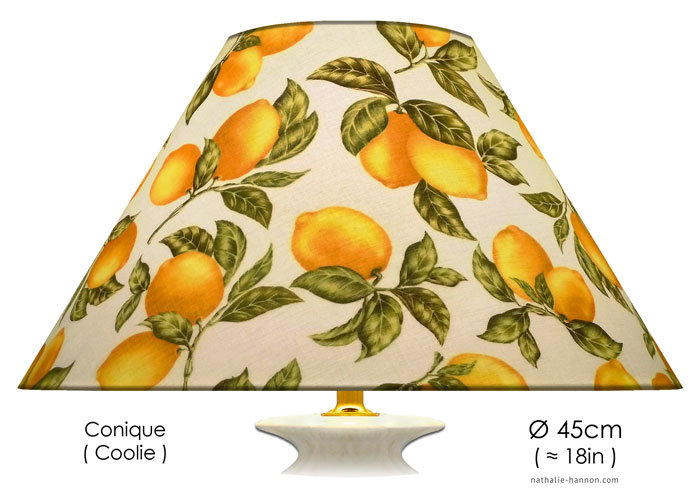 Lampshade Citrons et Feuilles